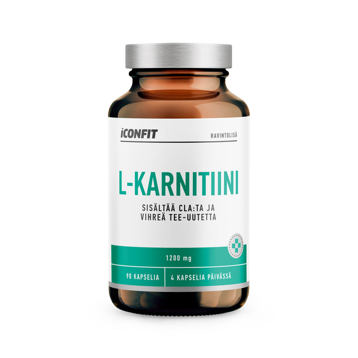 ICONFIT L-Karnitiini CLA:TA ja vihreäa vihreä tee-uutetta (90 Kapselit)