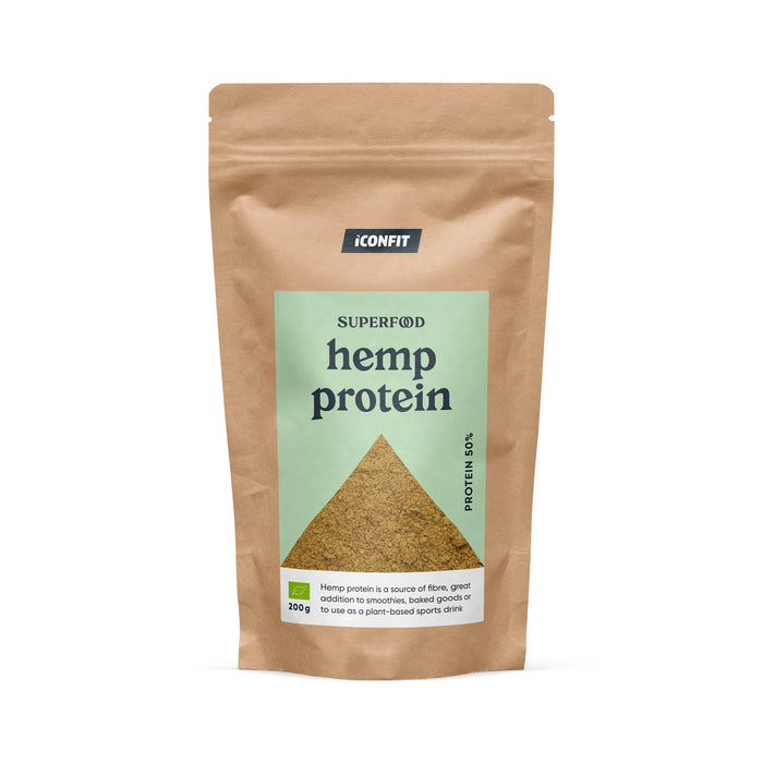 ICONFIT Luomu hamppuproteiini 50% (200g)