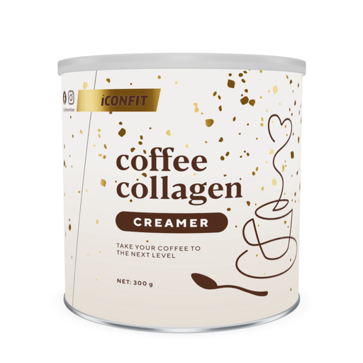 ICONFIT Coffee Collagen Creamer Vanilla 300g — 3D can, 4744130013191