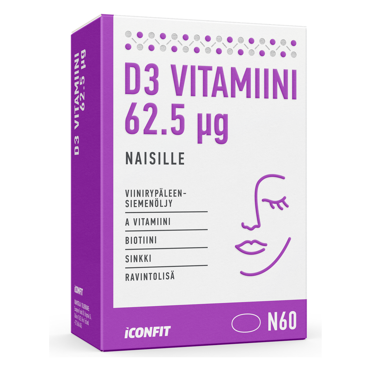 ICONFIT Vitamin D3 for women 2500 IU (60 kapslí)