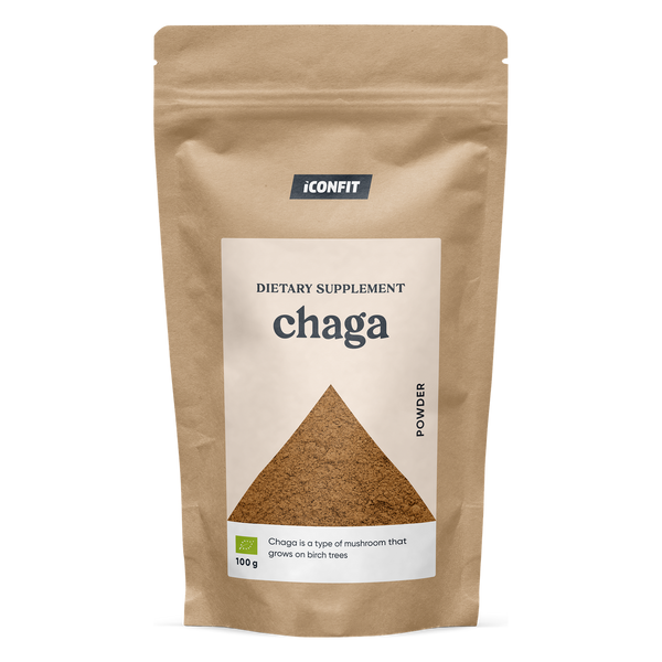 ICONFIT Økologisk Chaga Pulver (100 g)